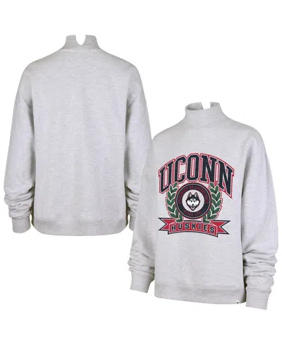 47 Brand Women's Gray Uconn Huskies Laurel Arch Mock Neck Sweatshirt