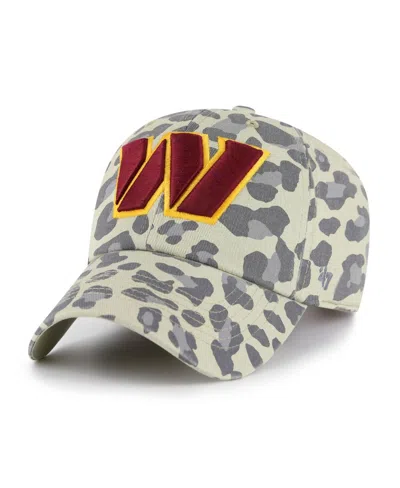 47 Brand Women's Gray Washington Commanders Bagheera Clean Up Adjustable Hat In Multi