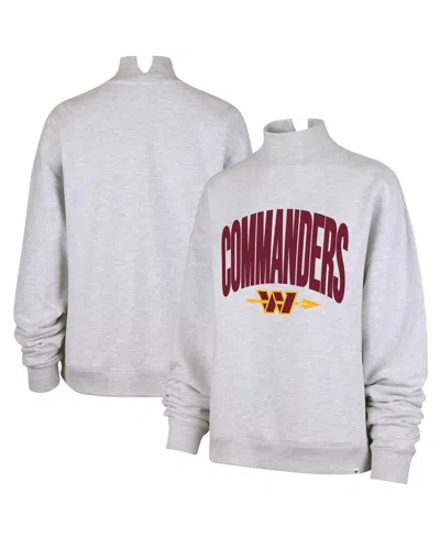 47 Brand Women's Gray Washington Commanders Subtle Muse Mock Neck Sweatshirt