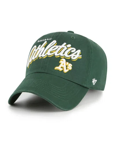 47 Brand Women's Green Athletics Ariana Clean Up Adjustable Hat