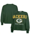47 Brand '47 Green Green Bay Packers Outreach City Oversized Long Sleeve T-shirt In Green