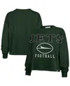 47 Brand Women's Green New York Jets Outreach City Oversized Long Sleeve T-shirt In Green