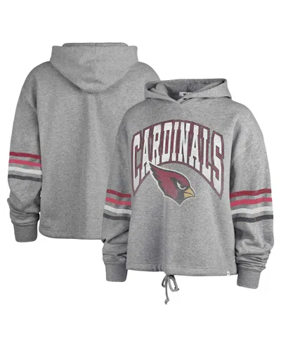 47 Brand Women's Heather Gray Arizona Cardinals Upland Bennett Pullover Hoodie