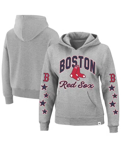 47 Brand Women's Heather Gray Boston Red Sox Plus Size Starry Eye Hoodie