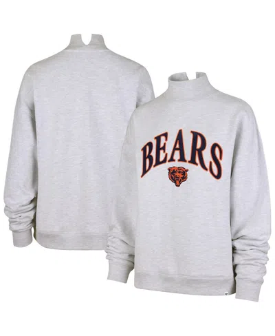 47 Brand Women's Heather Gray Chicago Bears Vantage Mock Neck Pullover Sweatshirt