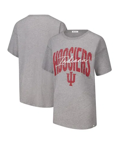 47 Brand Women's Heather Gray Indiana Hoosiers Muse Sadie T-shirt