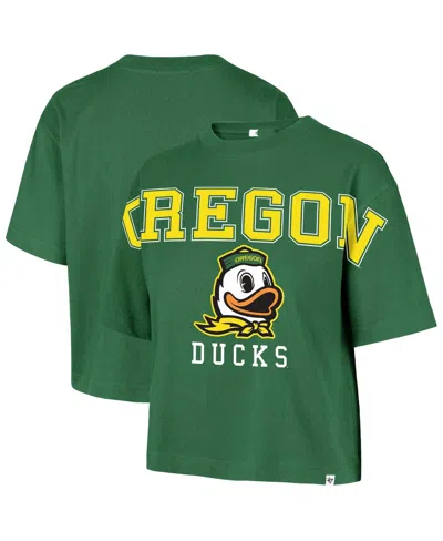 47 Brand Women's Kelly Green Oregon Ducks Outreach City Relaxed Cropped T-shirt
