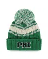 47 Brand Women's Kelly Green Philadelphia Eagles Emma Cuffed Knit With Pom Hat In Green