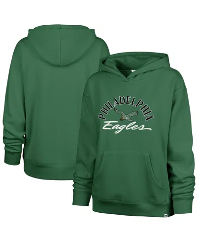 47 Brand Women's Kelly Green Philadelphia Eagles Whirlwind Naomi Pullover Hoodie