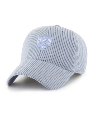 47 Brand Women's Light Blue Chicago Bears Mellow Corduroy Clean Up Adjustable Hat