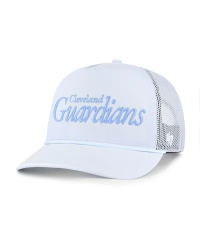 47 Brand Women's Light Blue Cleveland Guardians Foundation Script Hitch Adjustable Trucker Hat