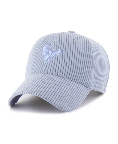 47 Brand Women's Light Blue Houston Texans Mellow Corduroy Clean Up Adjustable Hat