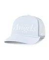 47 Brand Women's Light Blue Los Angeles Angels Foundation Script Hitch Adjustable Trucker Hat