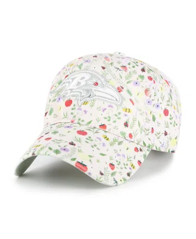 47 Brand Women's Light Pink Baltimore Ravens Posey Clean Up Adjustable Hat In Neutral
