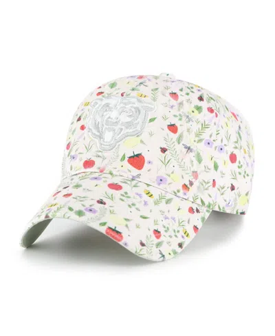 47 Brand Women's Light Pink Chicago Bears Posey Clean Up Adjustable Hat In White
