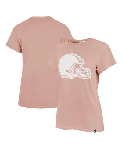 47 Brand Women's Light Pink Cleveland Browns Premier Frankie T-shirt