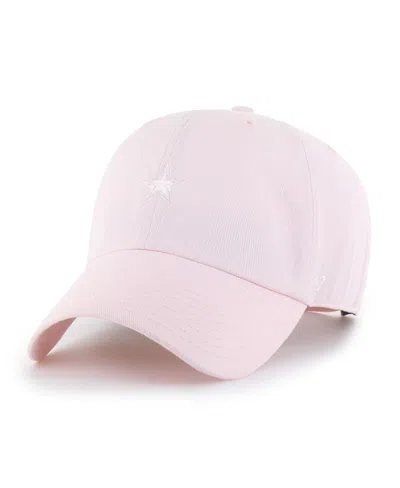 47 Brand Women's Light Pink Dallas Cowboys Base Runner Ballpark Clean Up Adjustable Hat