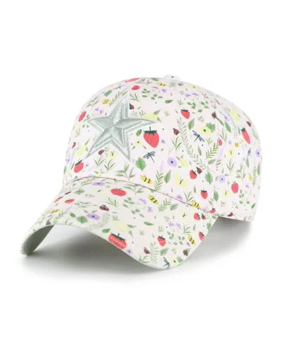 47 Brand Women's Light Pink Dallas Cowboys Posey Clean Up Adjustable Hat In Pattern