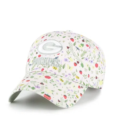 47 Brand Women's Light Pink Green Bay Packers Posey Clean Up Adjustable Hat In Multi
