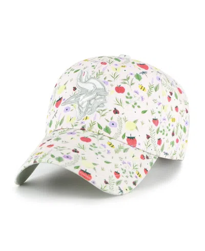 47 Brand Women's Light Pink Minnesota Vikings Posey Clean Up Adjustable Hat In Pattern