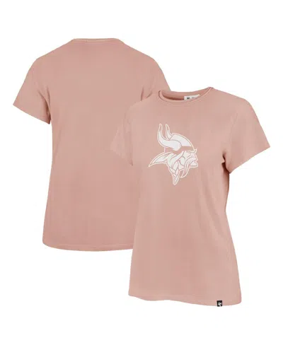 47 Brand Women's Light Pink Minnesota Vikings Premier Frankie T-shirt