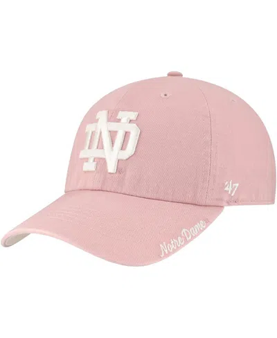 47 Brand Women's Light Pink Notre Dame Fighting Irish Dusty Miata Clean Up Adjustable Hat