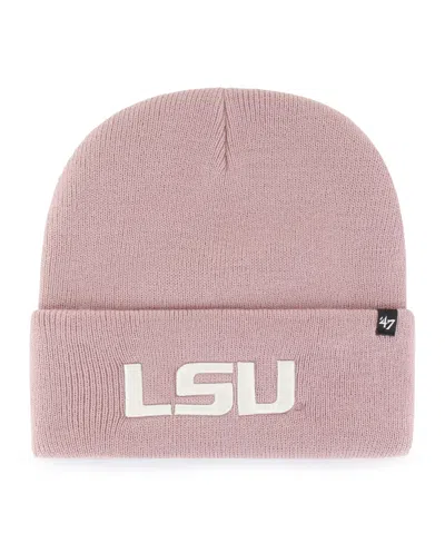 47 Brand Women's Lsu Tigers Cuffed Knit Hat In Pink