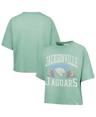 47 Brand Women's Mint Jacksonville Jaguars Florentina Montauk Cropped T-shirt In Green