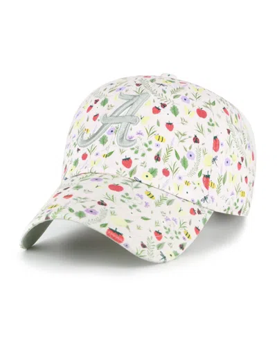 47 Brand Women's Natural Alabama Crimson Tide Posey Clean Up Adjustable Hat In Gray