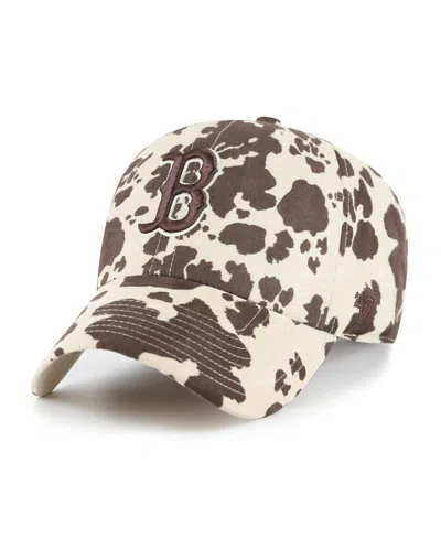 47 Brand Women's Natural Boston Red Sox Bessie Clean Up Adjustable Hat In Multi