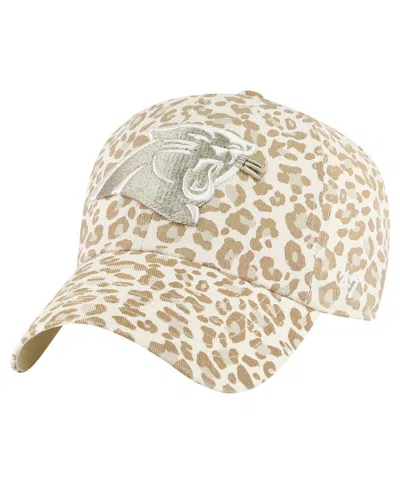 47 BRAND WOMEN'S NATURAL CAROLINA PANTHERS PANTHERA CLEAN UP ADJUSTABLE HAT