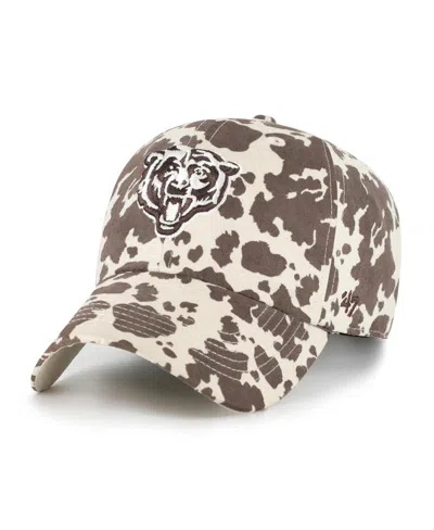 47 Brand Women's Natural Chicago Bears Bessie Clean Up Adjustable Hat In Brown