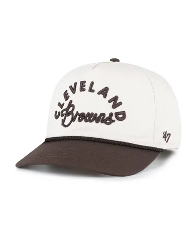 47 Brand Women's Natural Cleveland Browns Rope Script Hitch Adjustable Hat