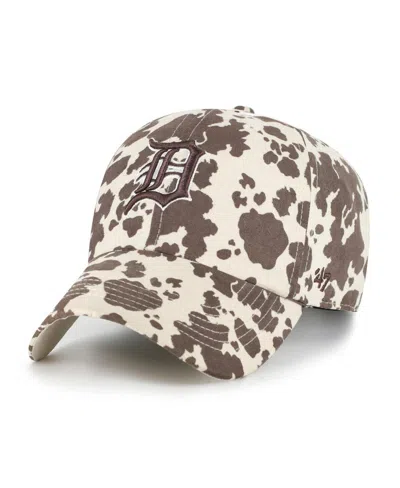 47 Brand Women's Natural Detroit Tigers Bessie Clean Up Adjustable Hat In Natural,brown