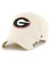 47 Brand Women's Natural Georgia Bulldogs Miata Clean Up Adjustable Hat In Natural