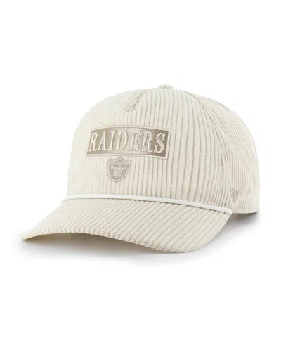 47 Brand Women's Natural Las Vegas Raiders Mellow Corduroy Hitch Adjustable Hat In Neutral