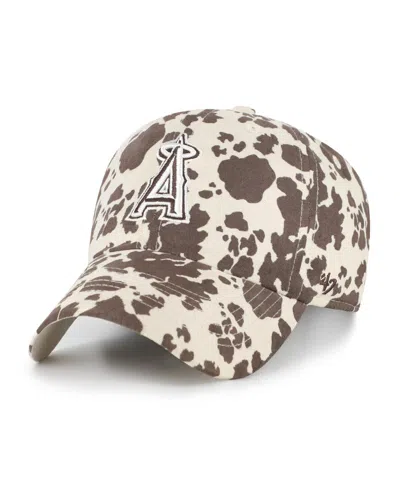47 Brand Women's Natural Los Angeles Angels Bessie Clean Up Adjustable Hat In Brown