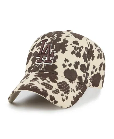 47 Brand Women's Natural Los Angeles Dodgers Bessie Clean Up Adjustable Hat In Natural,brown