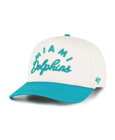 47 Brand Women's Natural Miami Dolphins Rope Script Hitch Adjustable Hat