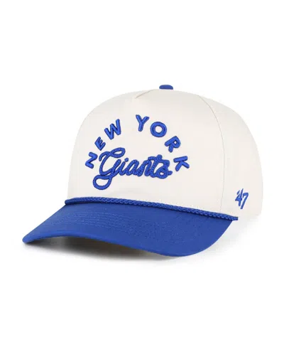 47 Brand Women's Natural New York Giants Rope Script Hitch Adjustable Hat In White
