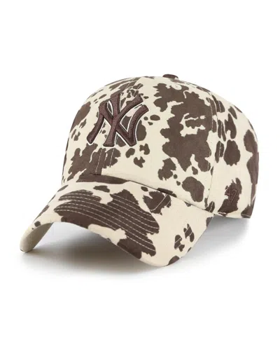 47 Brand Women's Natural New York Yankees Bessie Clean Up Adjustable Hat In Natural,brown