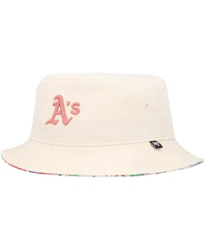 47 Brand Women's Natural Oakland Athletics Pollinator Bucket Hat In Neutral