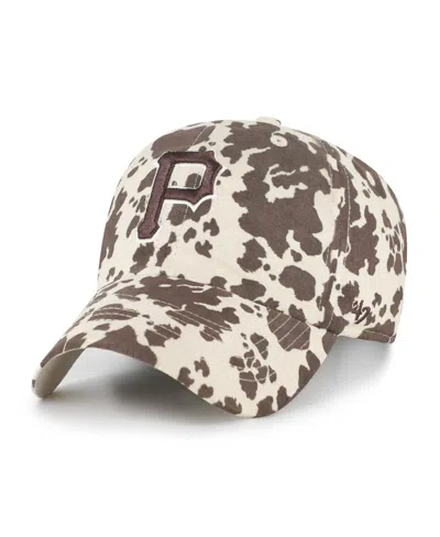 47 Brand Women's Natural Pittsburgh Pirates Bessie Clean Up Adjustable Hat In Natural,brown
