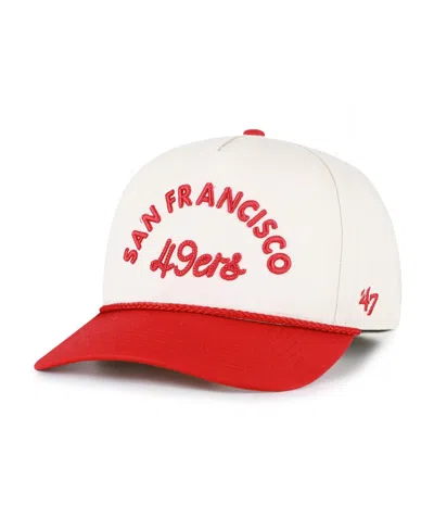 47 Brand Women's Natural San Francisco 49ers Rope Script Hitch Adjustable Hat