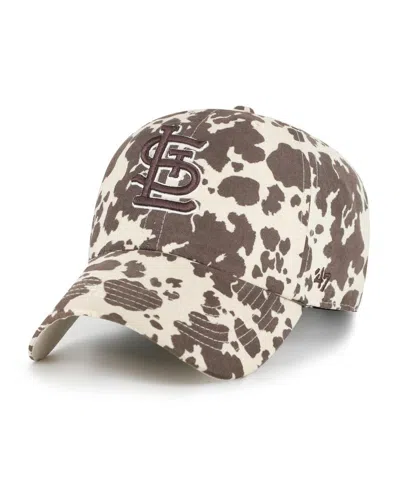47 Brand Women's Natural St. Louis Cardinals Bessie Clean Up Adjustable Hat In Brown