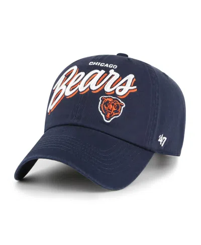 47 Brand Women's Navy Chicago Bears Ariana Clean Up Adjustable Hat In Blue