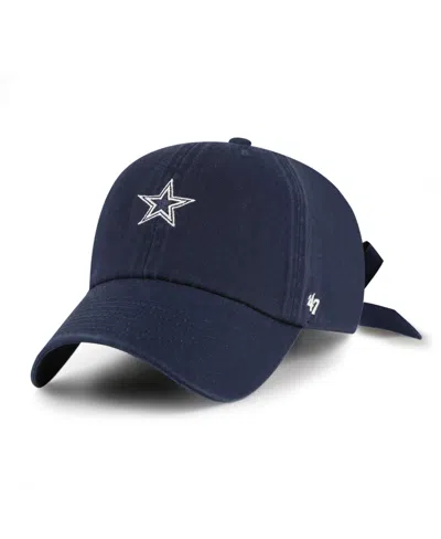 47 Brand Women's Navy Dallas Cowboys Bow Back Clean Up Adjustable Hat