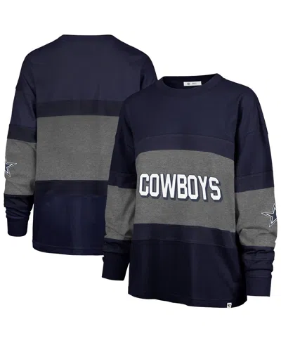 47 Brand '47  Navy Dallas Cowboys Breezyway Archive Long Sleeve T-shirt In Blue