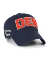 47 Brand Women's Navy Denver Broncos Zoey Clean Up Adjustable Hat In Blue