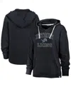 47 Brand Women's Navy Detroit Lions Plus Size Clarity Kennedy Pullover Hoodie In Navy